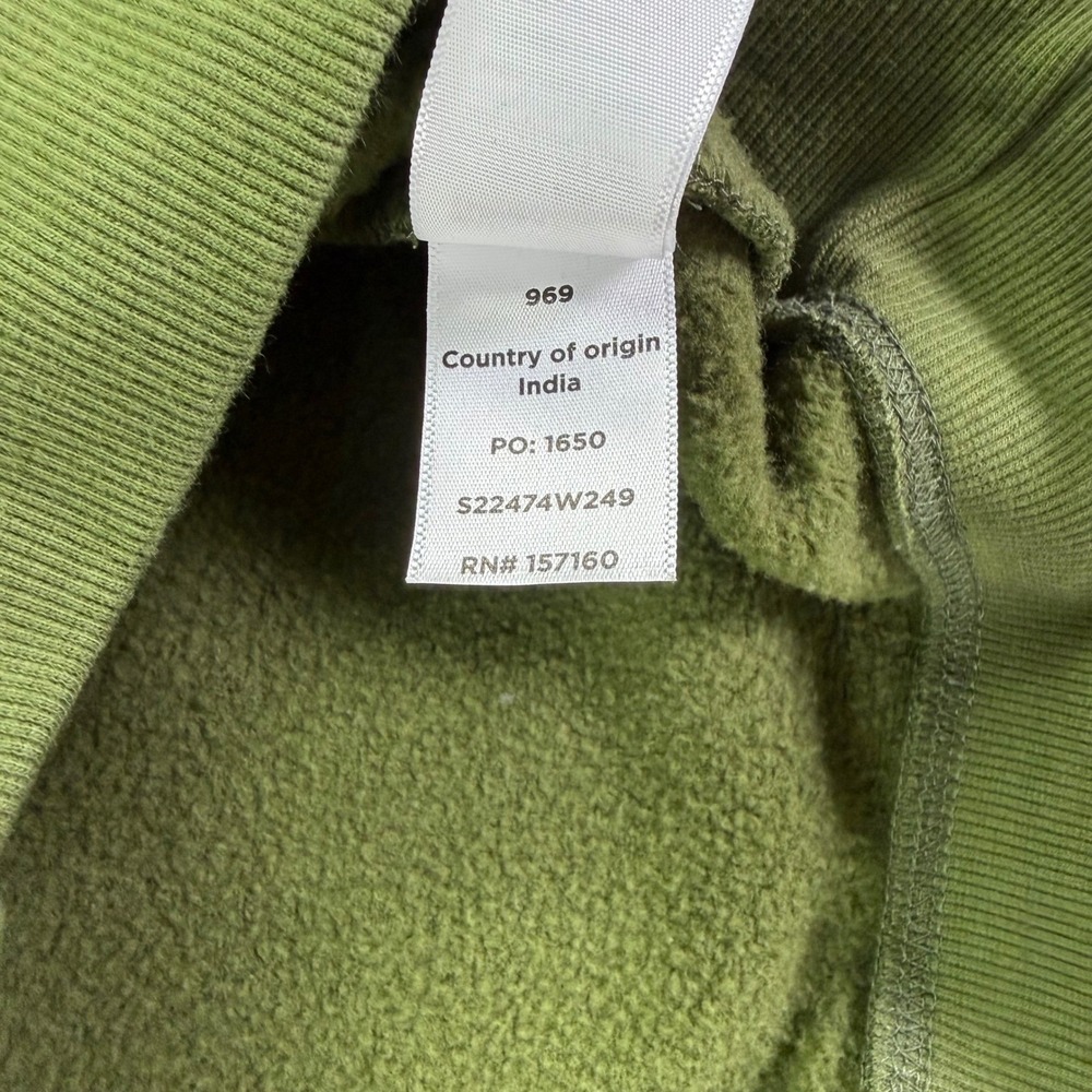 Cotopaxi Do Good Crewneck Sweatshirt Men Large Olive Green Organic Cotton Fleece - Picture 8 of 12